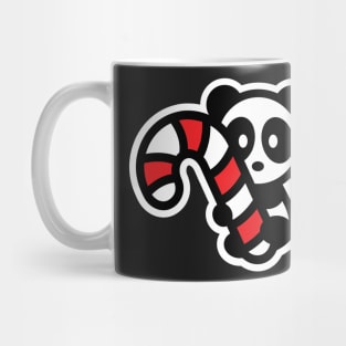 Panda Candy Cane Christmas Bambu Brand Holiday Mug